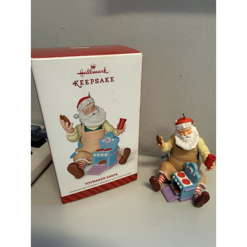 2014 Hallmark Keepsake Toymaker Santa Ornament 15th in Series Christmas